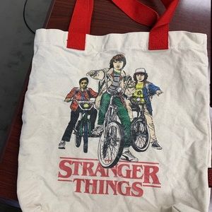 Loungefly Stranger Things Bike Gang Canvas Tote